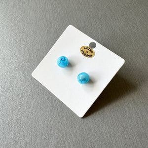 Murano Glass 8mm bead stud earring