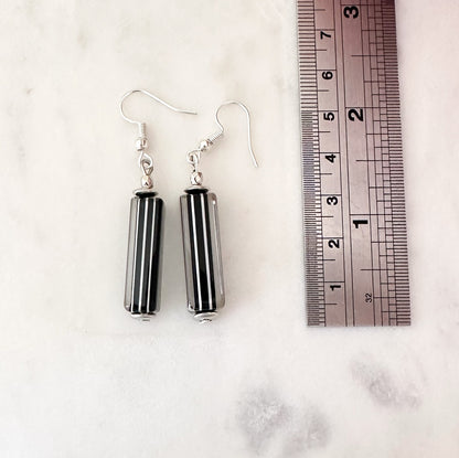 Murano furnace glass lantern earrings