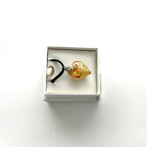 Kore – Murano Glass Pendant Heart - Large - 5x5cm (1,96x1,96inch)