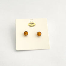 Murano Glass 6mm small bead sterling silver stud earring