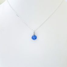Murano Glass single bead pendant in silver