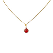 Murano Glass single bead pendant in gold