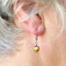 *Clearance* Murano glass tiny heart earrings