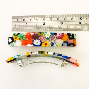 *clearance* Millefiori glass hairclip - large